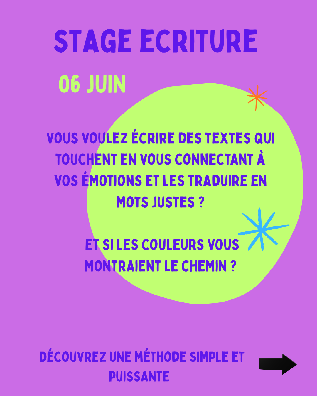 Stage d'écriture